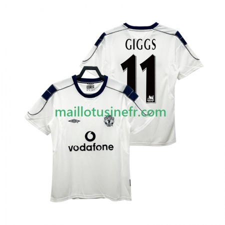 Maillot de Foot Manchester United GIGGS 11 2000 2001 Extérieur Retro